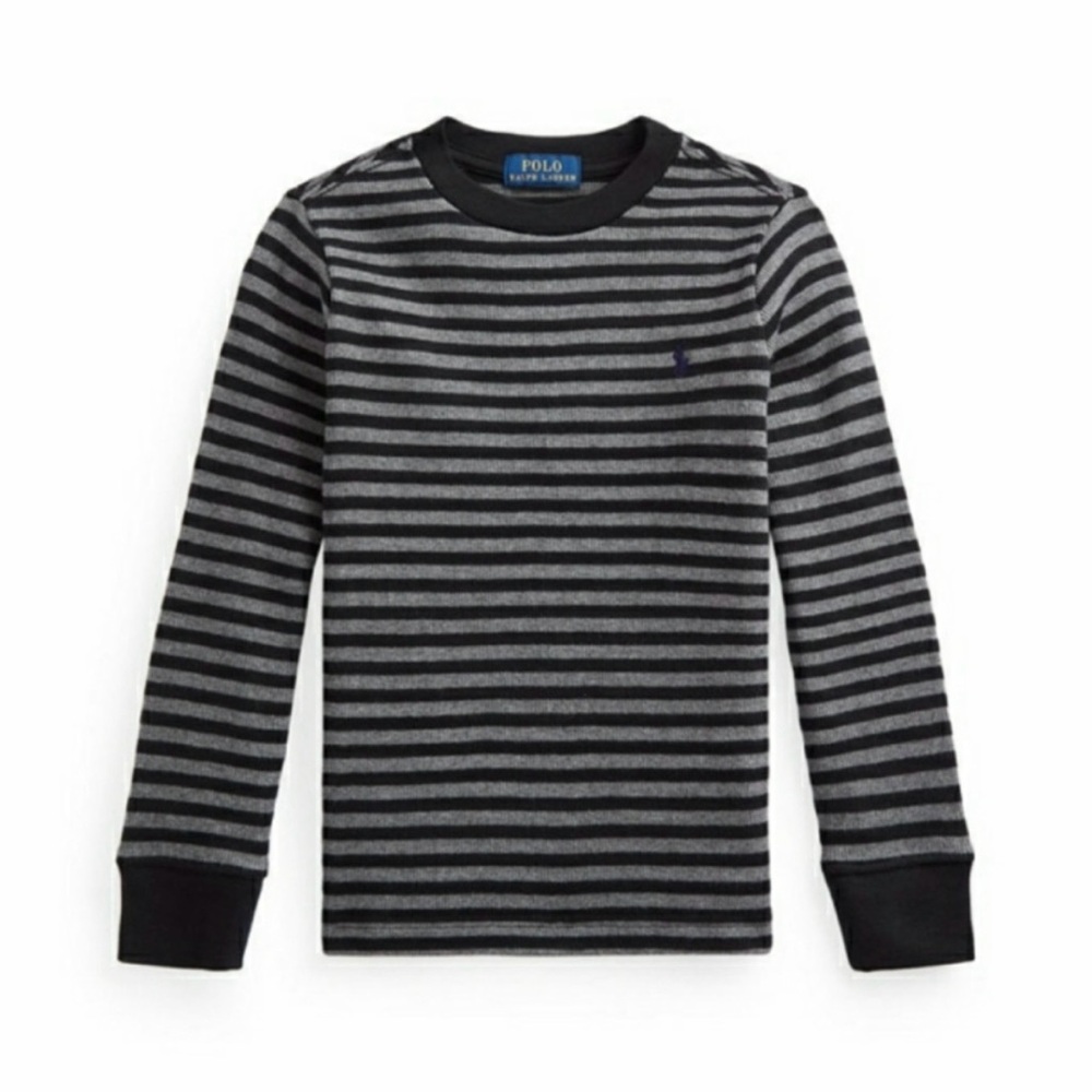 Ralph Lauren Polo striped long sleeve ribbed pullover in 2T